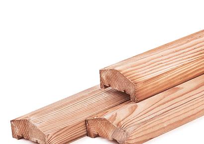 Afdeklat piramide 180cm douglas (3 planks) geschaafd TD