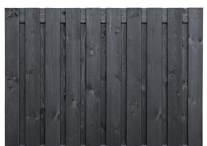 Tuinscherm Stuttgart 150x180cm recht geimp zwart 21pl