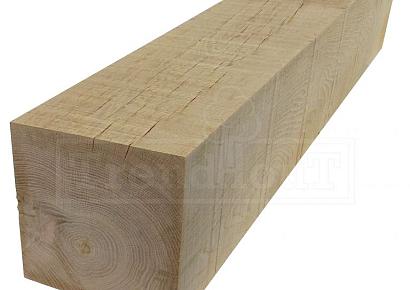 Eiken paal 15x15x300cm fijnbezaagd