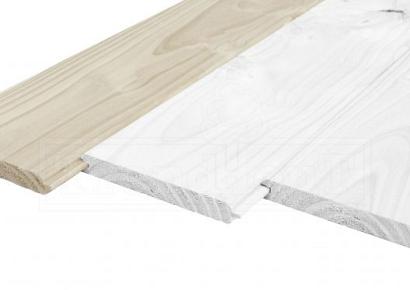 Vellingdeel vuren 1,8x14,5x300cm wit geschaafd