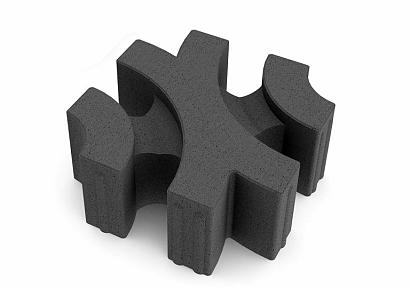 Virage 30x30x12cm black laag a 0,81m²