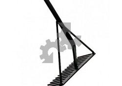 Asfalthark 16 tanden versterkt - 170cm steel