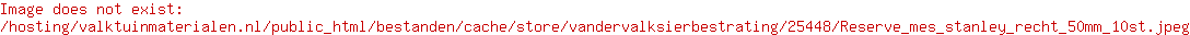 Reserve mes stanley recht 50mm 10st