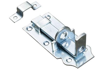 Hangslotschuif vlak verzinkt 10cm