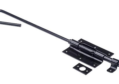 Staartgrendel zwart zwaar ø16 - 125x85mm