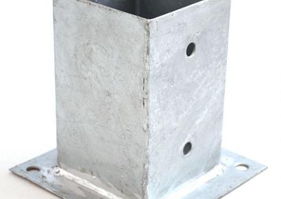 Paalhouder 12x12cm thermisch verzinkt