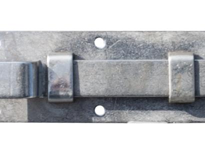Schuifje met bocht rvs 10cm