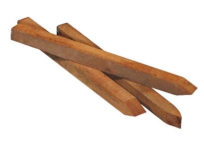 Hardhouten piket 2,5x2,5x40cm