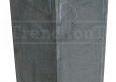 Betonpoer antraciet glad 12x12x58cm incl. rvs stelanker