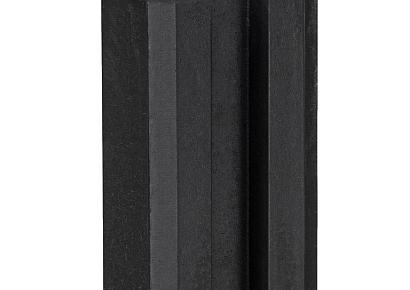Beton hoekpaal Dinkel sleufpaal 11,5x11,5x277cm antraciet gecoat