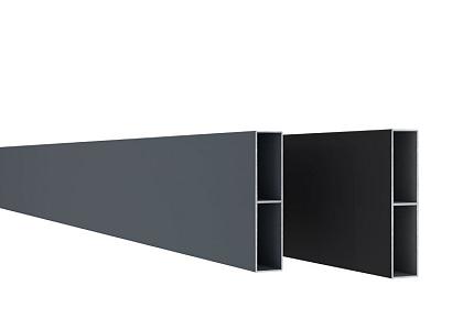 Boston Open Alu lamel 2,1x10x178cm RAL7016