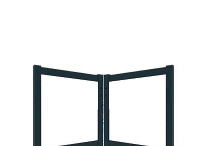 Boston maatwerk Dubbele poort klein max (B) 400cm (H) 100cm incl. insteekslot