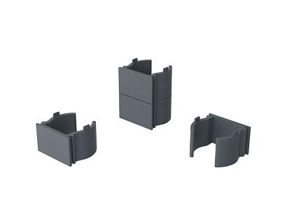 Boston plastic wedges 1,5cm (66pcs) RAL7016