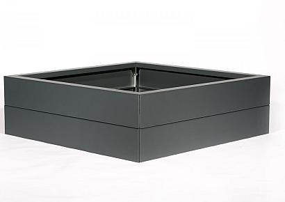 Bloembak - antraciet 180x180x28cm fijnstructuur