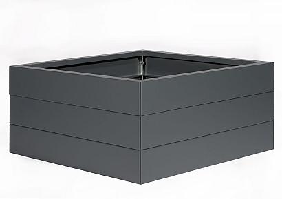 Bloembak - antraciet 180x180x42cm fijnstructuur