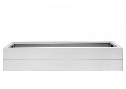 Bloembak modulair 150x120x28cm wit