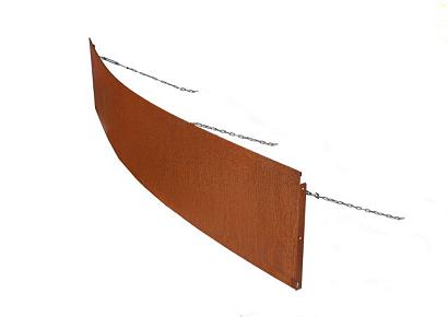 Borderpaneel flex 220x28cm corten