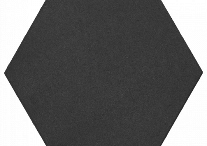 Soft Comfort zeskant 60/52,5x30x4cm nero