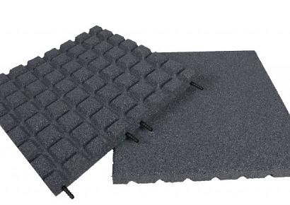 Aslon rubber tegel 50x50x3cm grijs