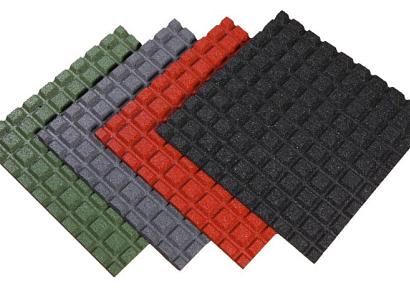 Aslon rubber tegel 50x50x2,5cm groen