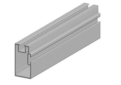 Aslon aluminium balk hoog 4x7,5x400cm