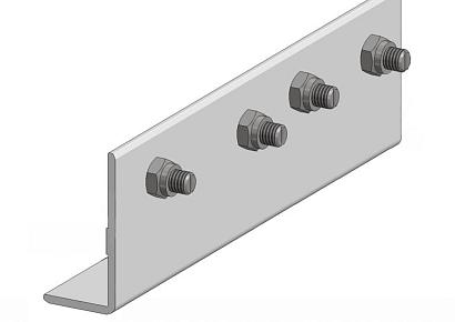 Aslon koppelstuk tbv balk 4x7,5cm