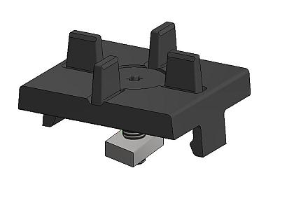 Aslon tegelkruis + verzonken bout +moer