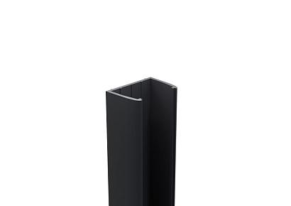 Boston Alu klikprofiel 0,6x2,4x190cm tbv Alu H paal L-190cm RAL9005