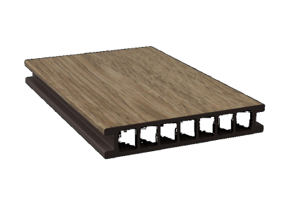 DF holle plank met folie amber oak 2,8x16,2x400cm
