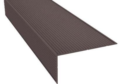 DF l-profiel wenge brown 3,7x7,6x400cm