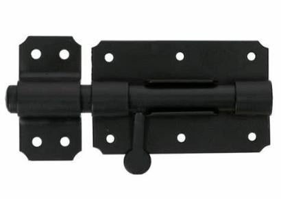 Plaatgrendel 100x70x2mm zwart