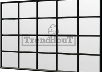 Steel Look raam 340,5x220cm module E-04