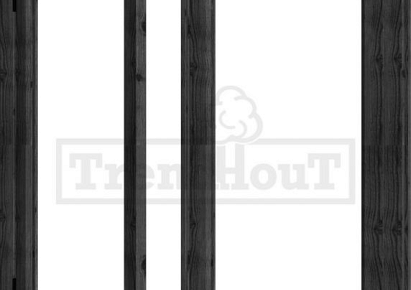 Steel Look vleugelraam 01-dubbel 67,4x129,6cm+kozijn 151,5x143cm incl dubbel glas, hang- en sluitwerk