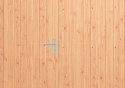 Opgeklampte deur dubbel 176x195cm+kozijn 190x202cm onbeh excl hang- en sluitwerk