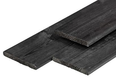Tuinplank geimp 1,6x14x180cm zwart geschaafd