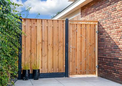 Tuindeurkozijn + aanslagligger 210x90>150cm douglas