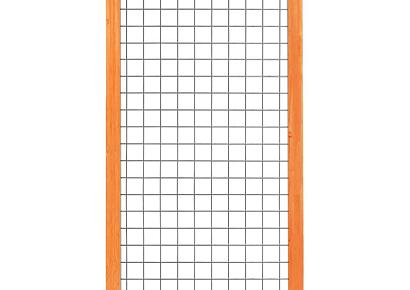 Gaaselement 180x90cm red class wood + houten kader 4,5x7cm mw 7,5x7,5cm