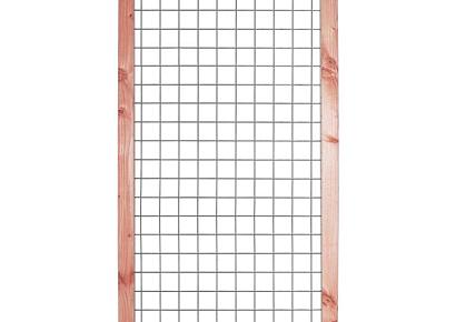 Gaaselement 180x90cm douglas + houten kader 4,5x7cm mw 7,5x7,5cm