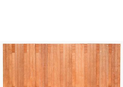 Tuinscherm Dronten 90x180cm recht hardhout 21pl