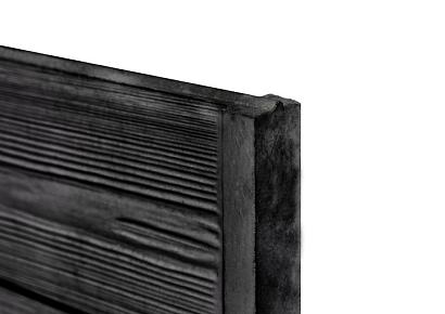 Rabat-hout motiefplaat 4.8x26x184cm smal antraciet gecoat met mes en groef