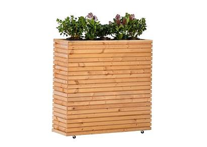 Bloembak RCW Krefeld 30x90x80cm op wieltjes