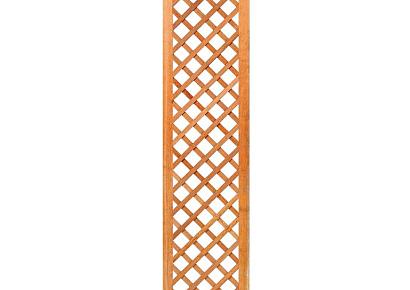 Trellis 40x180cm diagonaal hardhout met rechte lijst