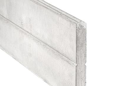 Blokhutprofielplaat 4,8x26x184cm wit/grijs met mes en groef