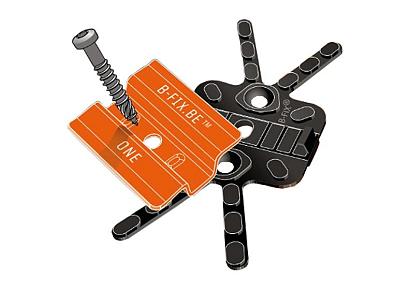 B-Fix Air zwart HDPE (42,6x87mm dikte 5 mm) 100 stuks per doos