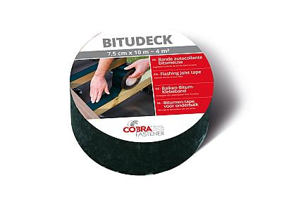 Cobra bitudeck afdekband 7,5cm x 10m voor houten balk