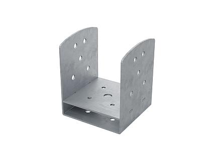 Cobra U-vorm 9x9cm kop voor spiraal vuurverzinkt