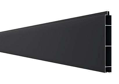 Boston Opal alu tand + groef profiel zwart (wb 15cm) 2,1x16x178cm RAL9005