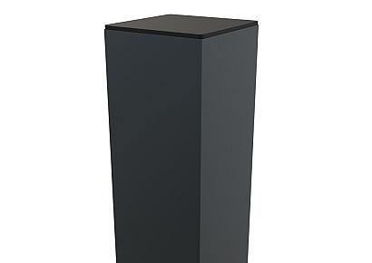 Boston alu poortpaal 9x9x275cm hol dikte 4mm RAL7016
