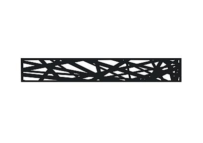 Boston Decopaneel Hera horizontaal zwart 30x175cm dikte 2mm RAL9005