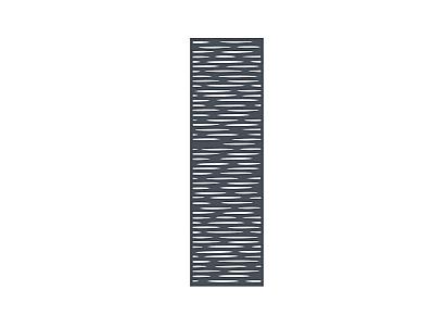 Boston Decopaneel Lamia verticaal 0,2x58x182cm RAL7016